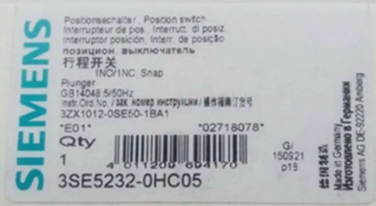 1PC  NEW   SIEMENS  3SE5232-0HC05   free shipping