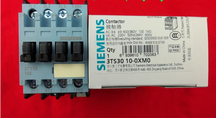 1pc      Siemens   3TS3010-0XM0  9A 3TS3010-0X  Ac  contactor  free shipping