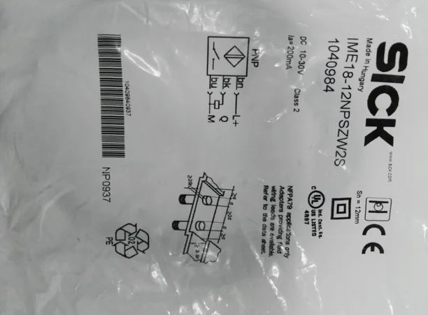 IME18-12NPSZW2S IME1812NPSZW2S NEW SICK proximity switches free shipping