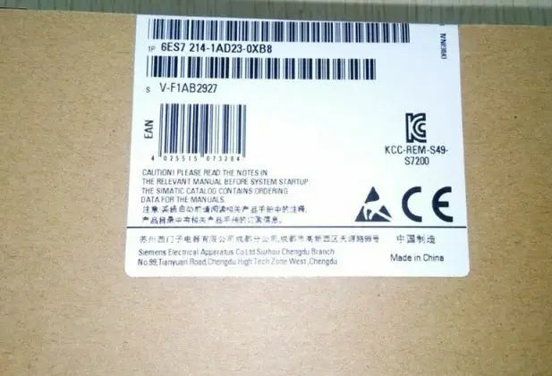 6ES7 214-2AD23-0XB8 6ES7214-2AD23-0XB8 New SIEMENS free shipping