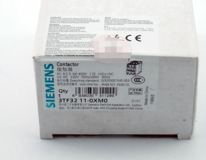 New Siemens 3TF3211-0XM0 3TF32 11-0XM0 Ac contactor free shipping