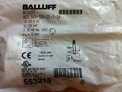NEW BALLUFF BES 515-326-E5-T-S4 free shipping