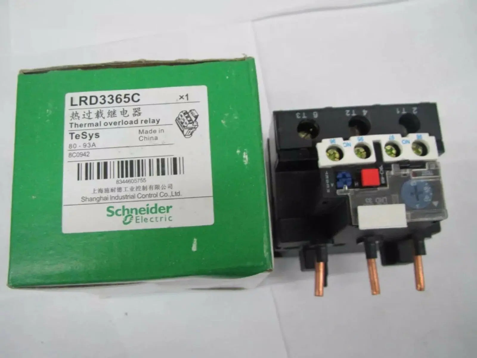 New Schneider LRD3365C 80-93A Thermal overload relay free shipping