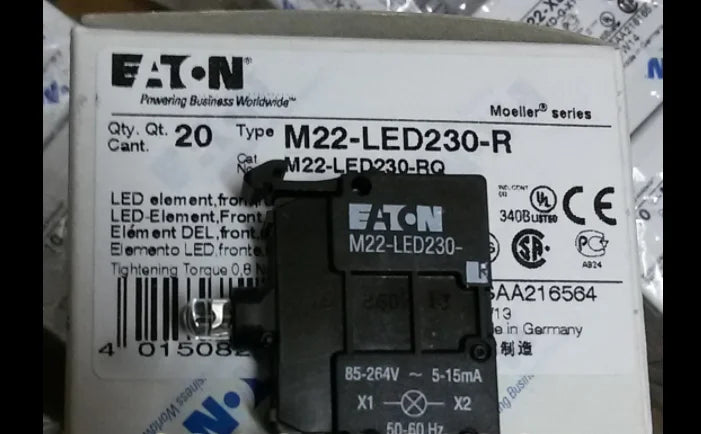 1PC  NEW   EATON  MOELLER  M22-LED230-R  free shipping