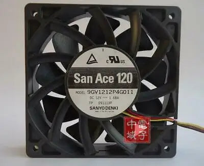 1pc new Sanyo 9GV1212P4G011 12V 1.68A 12025 12CM