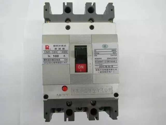New CHANGSHU CM3-100C/3300 3P 100A circuit breaker free shipping