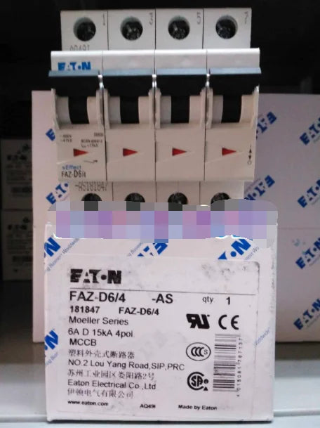 1PC NEW EATON MOELLER FAZ-D6/4-AS free shipping