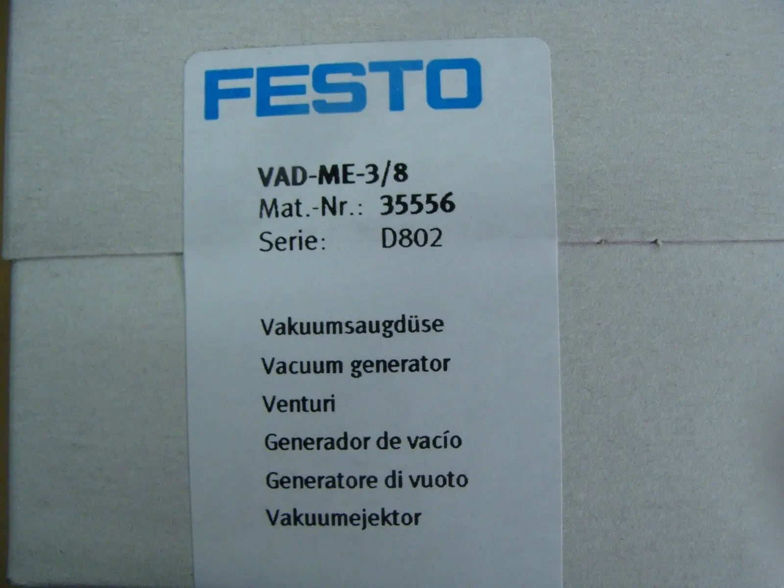 35556 VAD-ME-3/8 VADME3/8 FESTO NEW