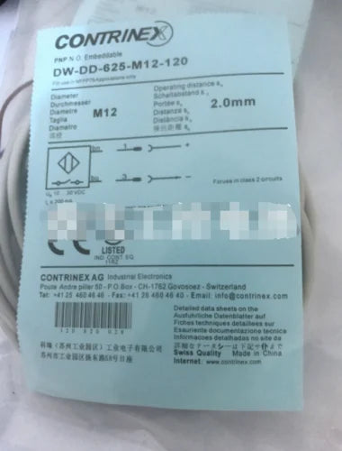 New   CONTRINEX  DW-DD-625-M12-120   Proximity switch sensor  free shipping