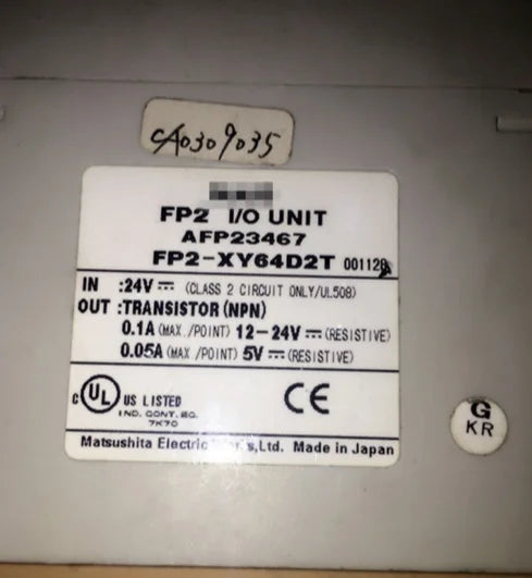 FP2-XY64D2T FP2XY64D2T Panasonic PLC Used