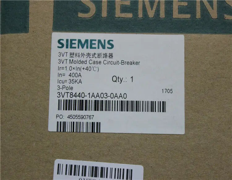 1pc      Siemens  3VT8440-1AA03-0AA0  3P 400A  circuit breaker  free shipping