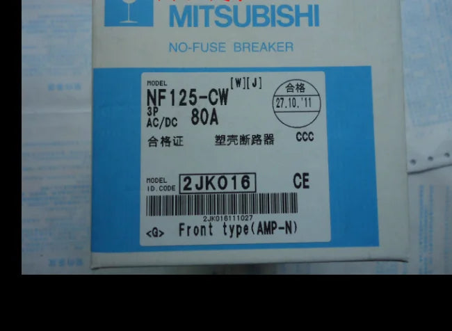 New  MITSUBISHI  NF125-CW   3P 80A  free shipping