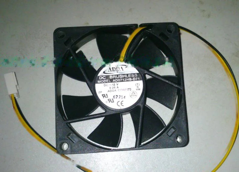 1pc new fan AD0712HB-D71 ADDA DC12V 0.25A 70*70*15 CPU freeship