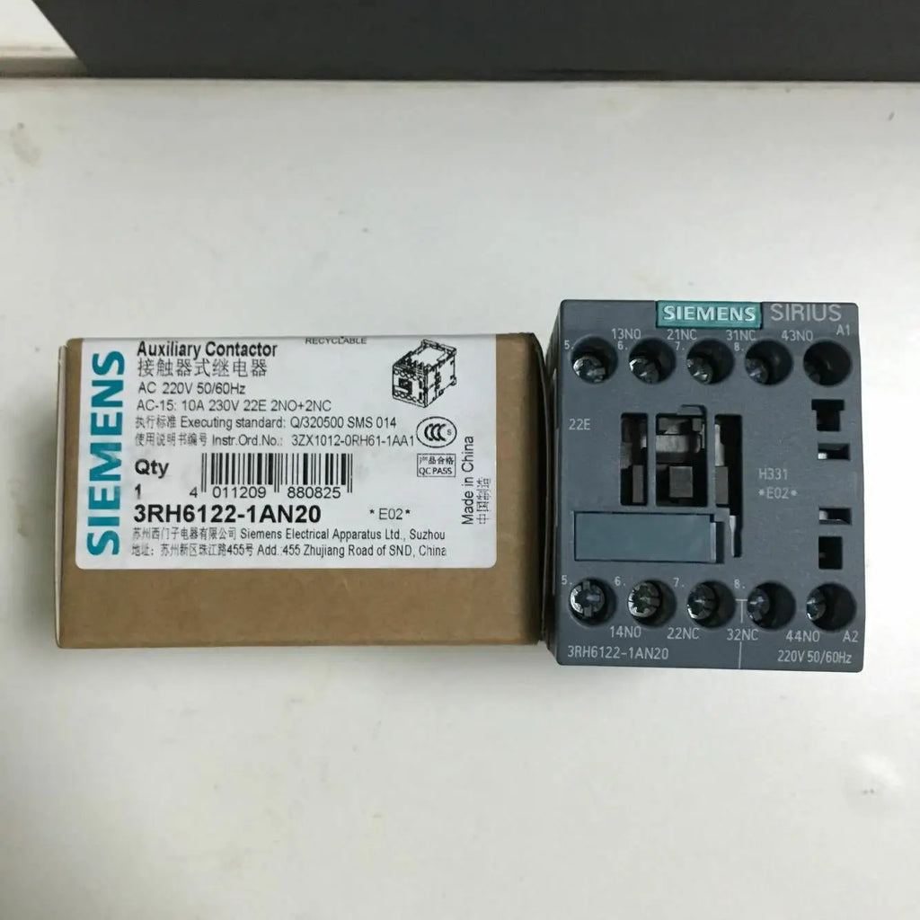 1pc      Siemens   3RH6122-1AN20  AC220V  Intermediate relay   free shipping