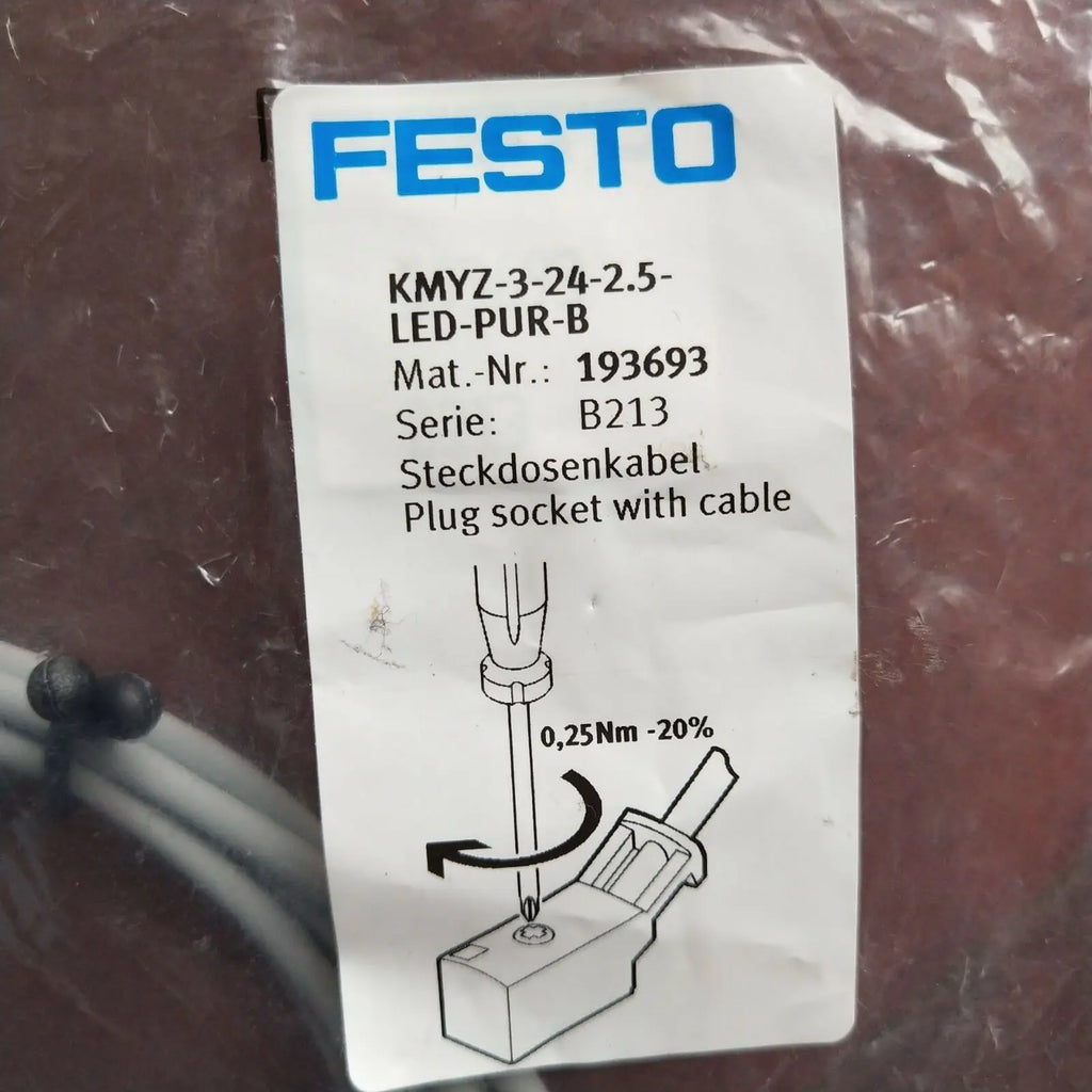 New FESTO KMYZ-3-24-2,5-LED-PUR-B 193693 free shipping
