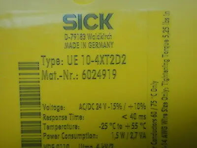 UE10-4XT2D2 1pc USED SICK safety relay safety module