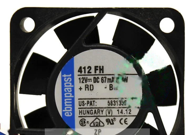 1pc new fan 412FH 12V 67MA 0.8W ebmpapst 40*40*10 freeship