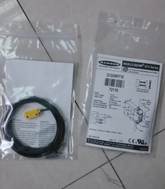 Q12AB6FF30 1PC New BANNER Photoelectric Switch Sensor free ship