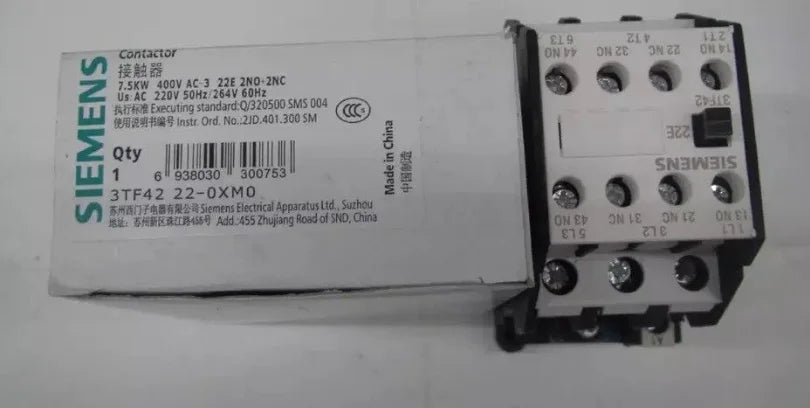 New Siemens 3TF4222-0XM0 AC220V Ac contactor free shipping