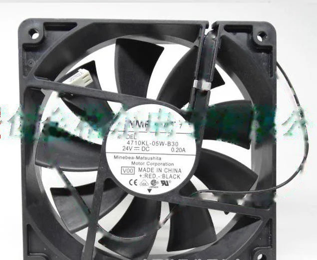 1pc new fan 4710KL-05W-B30 24V 0.20A NMB 120*120*25 freeship