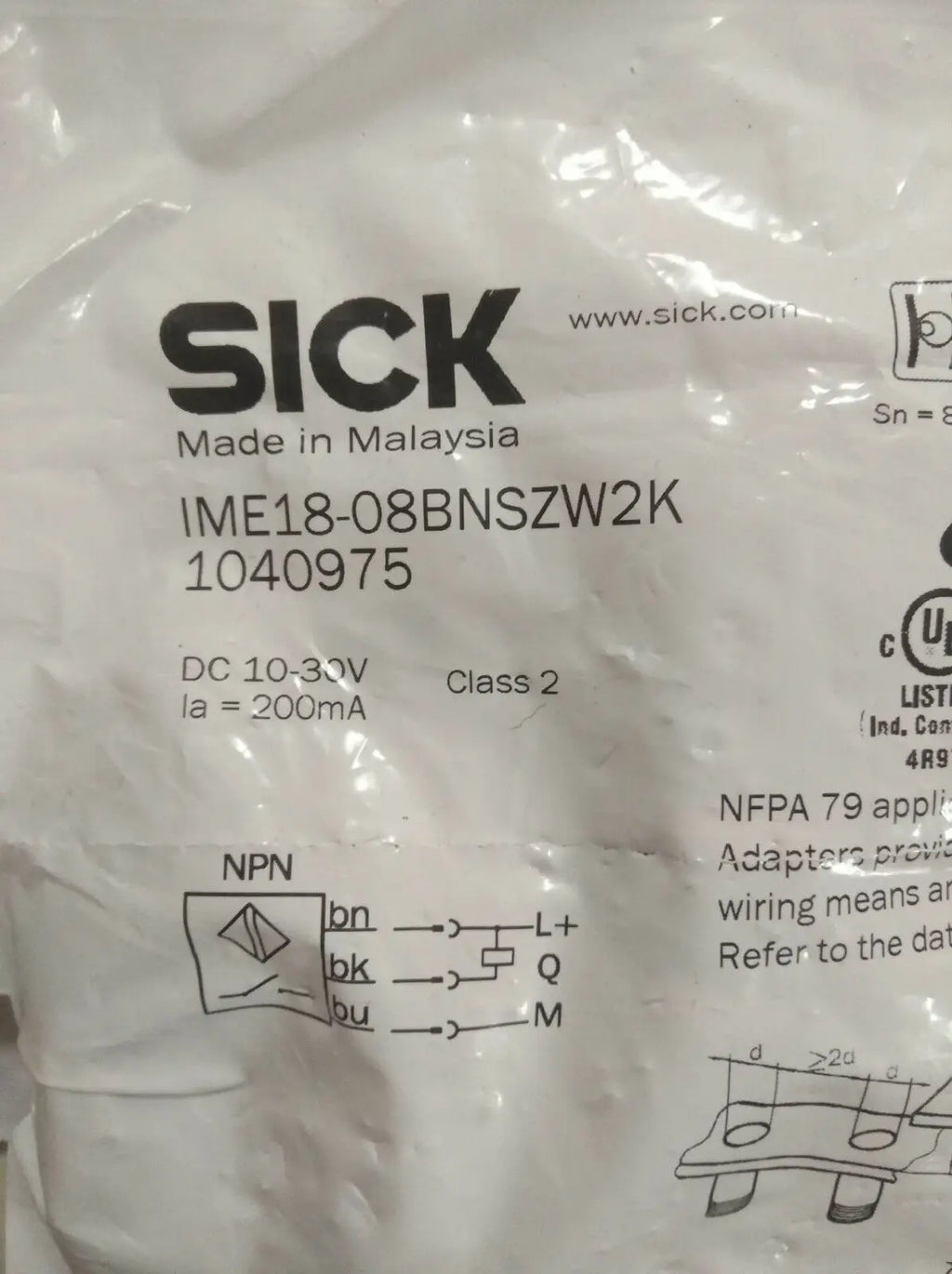 IME18-08BNSZW2K  IME1808BNSZW2K SICK NEW IN BOX free shipping