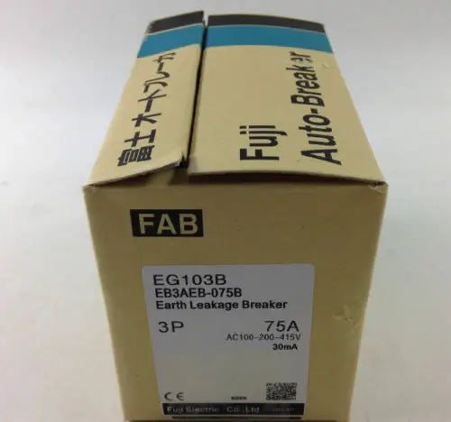 Mew  FUJI  EG103B 3P 75A   circuit breaker  free shipping