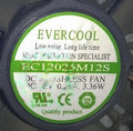1pc fan new EC12025M12S EC8025H12SAEC12025H24B EVERCOOL2 3