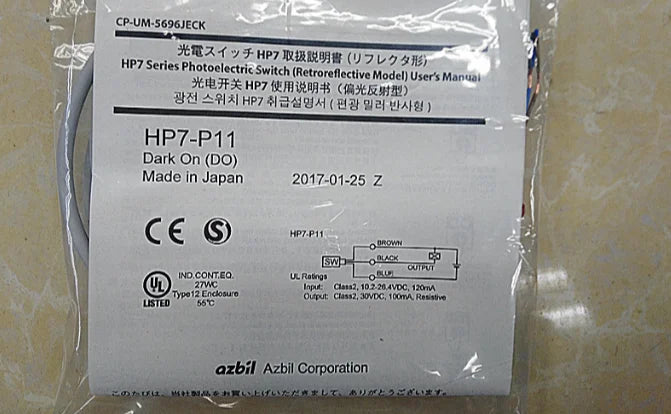 HP7-P11 HP7P11 1PC New Yamatake / Azbil Photoelectric Switch free ship