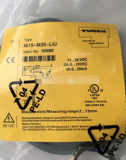 New TURCK NI15-M30-LIU Proximity switch sensor free shipping