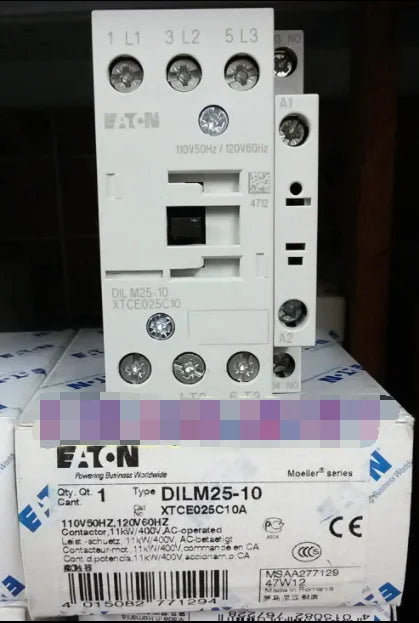 1PC NEW EATON MOELLER DILM25-10 110V50Hz,120V60Hz free shipping