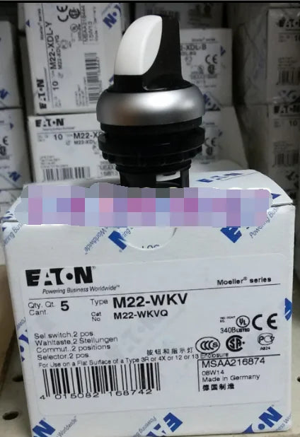 1PC  NEW   EATON  MOELLER   M22-WKV   free shipping