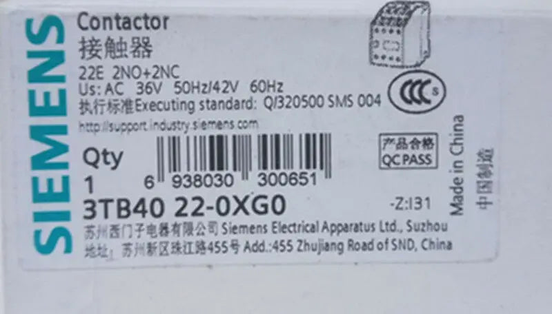 1PC  NEW   SIEMENS   3TB4022-0XG0  36V   free shipping