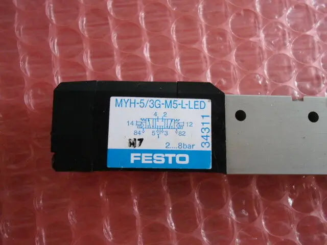 New FESTO Solenoid Valve MYH-5/3G-M5-L-LED 34311 free shipping
