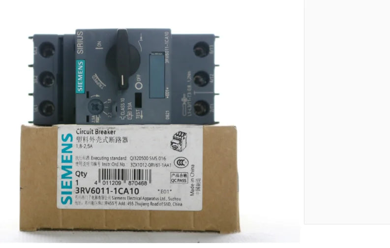 1pc      Siemens  3RV6011-1CA10  1.8-2.5A  circuit  breaker  free shipping