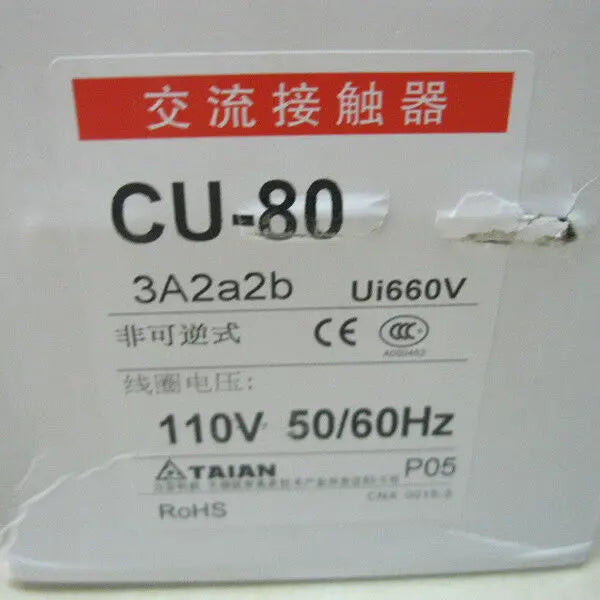 New  TECO  AC contactor  CU-80  free shipping