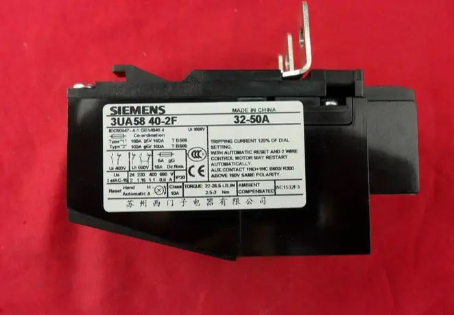 3UA5840-2F 3UA58 40-2F 1PC New SIEMENS Thermal Overload Relay 32-50A