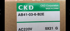 1PC  NEW  CKD  AB41-03-6-B2E-AC220V   AB41-03-6-B2E  AC220V  free  shipping