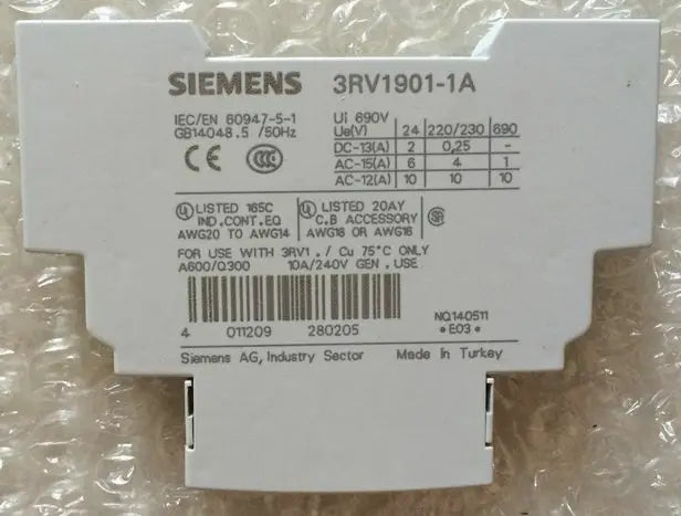 3RV1901-1A 3RV19 01-1A NEW Siemens circuit breaker free shipping
