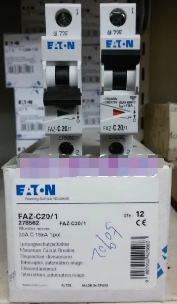 1PC NEW EATON MOELLER FAZ-C20/1 20A 1P free shipping