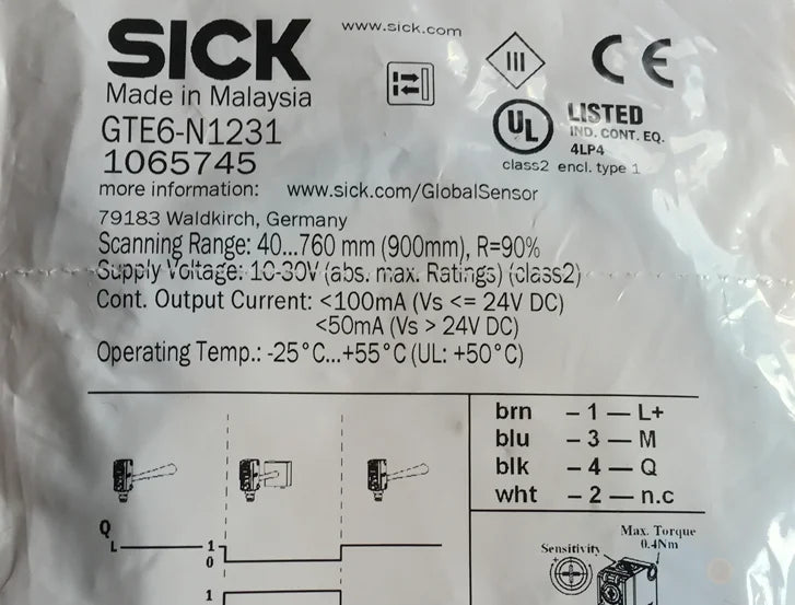 1PC NEW SICK GTE6-N1231 free shipping