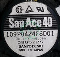 1pc new fan 109P0424F6D01 SANYO 24V 0.06A 40*20 freeship
