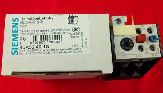 3UA5240-1G 3UA52 40-1G 1PC New SIEMENS Thermal Overload Relay 4-6.3A free ship