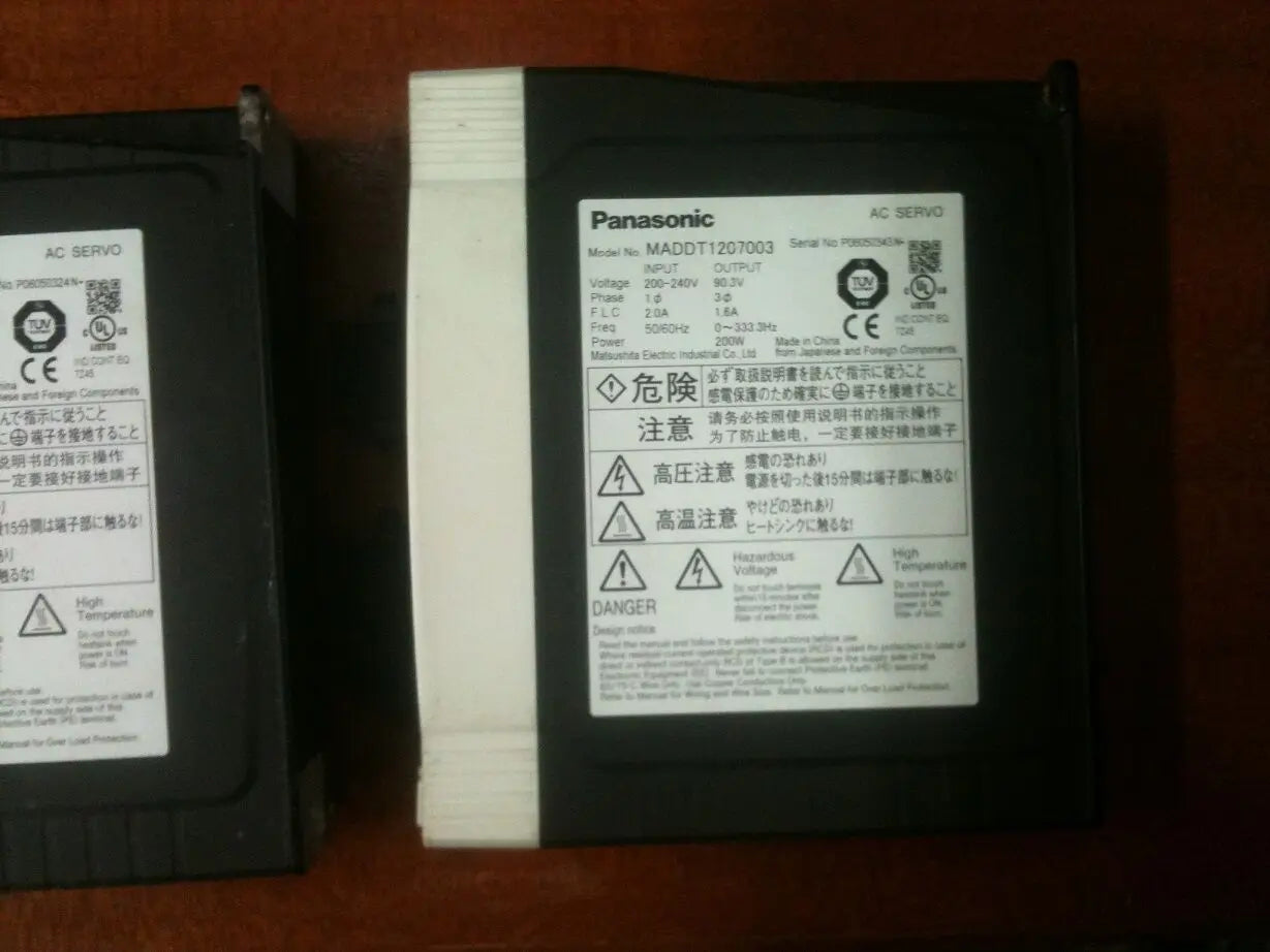 MADDT1207003 Servo Driver Panasonic Used