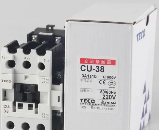 CU-38 CU38 220VAC 1PC New TECO Magnetic Contactor free ship