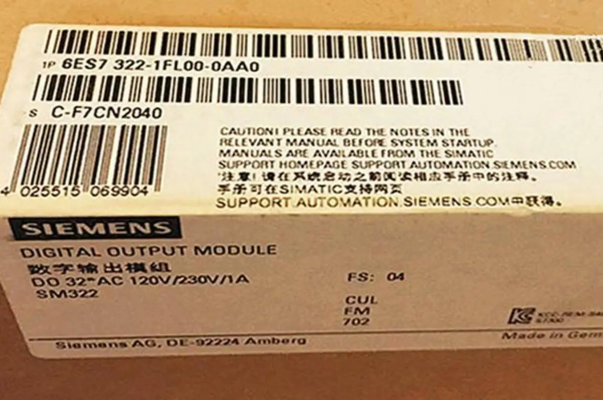6ES7 322-1FL00-0AA0 6ES7322-1FL00-0AA0 PLC Siemens NEW