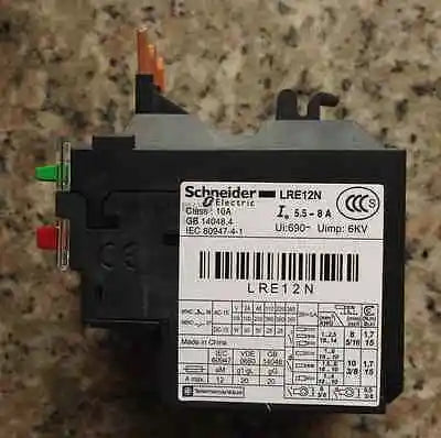 1Pc NEW Schneider LR-E12N LRE12N 5.5-8A Relay free shipping