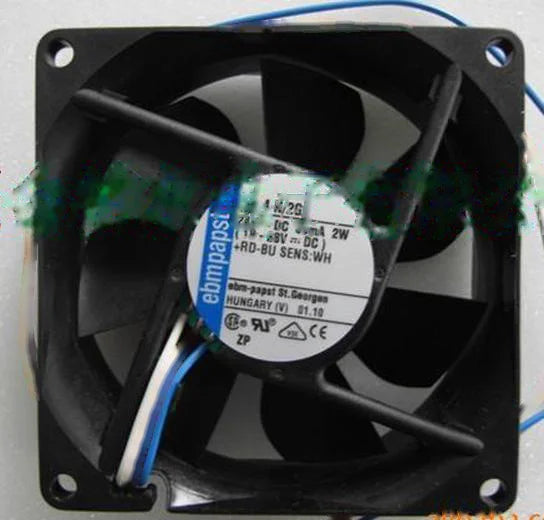 1pc new fan 8414N/2G ebmpapst 24VDC 2W 80*80*25 freeship