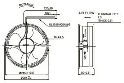 1pc new SUNON A2259-HBL TC.GN 25489 220V 25489MM