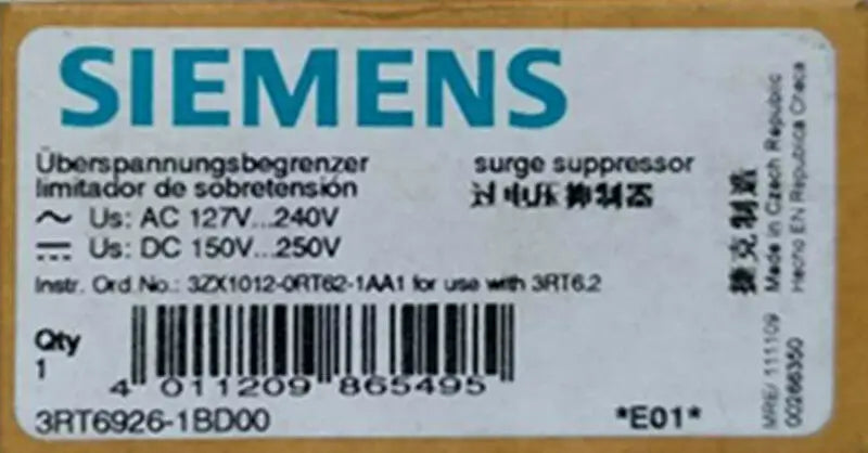 1PC  NEW   SIEMENS  3RT6926-1BD00   free shipping