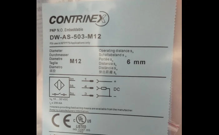 Mew  Contrinex  DW-AS-503-M12  Sensor   free shipping
